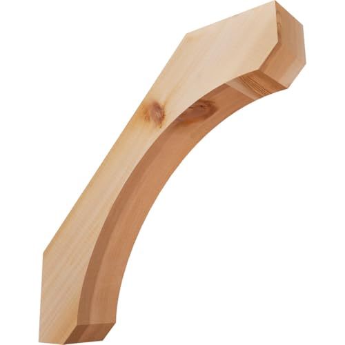 Ekena Millwork BRC04X18X18LEC00SWR 3 1/2"W x 18"D x 18"H Legacy Smooth Knee Brace, Western Red Cedar