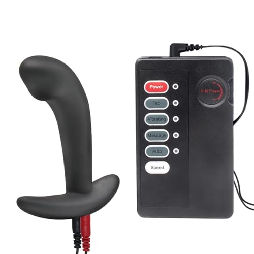 Plug anal à électrochoc avec stimulation de la prostate et vibrations pour hommes et femmes