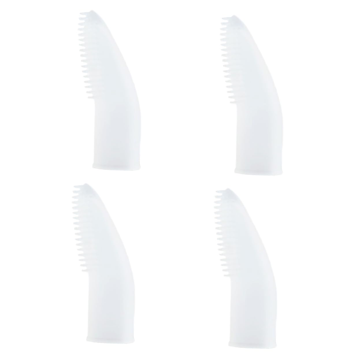 BESPORTBLE 4pièces Brosse à Dents Doigt Silicone Pour Chiens Outil De Nettoyage Pour Dents De Chiens Prévient Plaque Et Accessoire De Toilettage Pour Animaux
