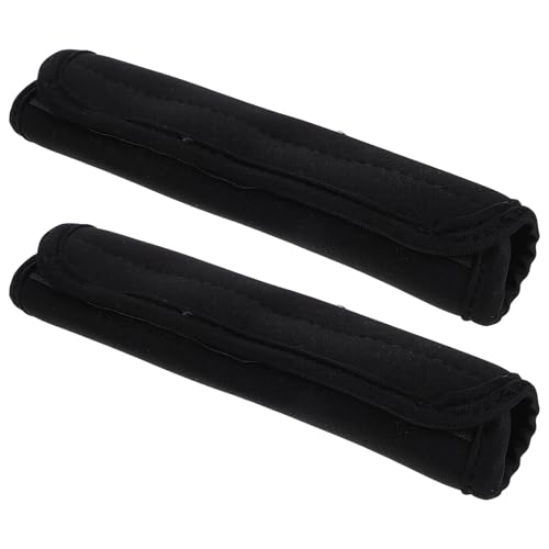 ANDRESLAD Lot de 2 Housses pour Poignées de Poussette en Tissu Doux Fermeture Auto-Agrippante Protection Hiver pour Accoudoirs de Poussette Accessoires Confortables pour Sorties Bébé