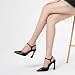 Imagen de Zhabtuc Zapatos de Salón Mujer Sexy Stiletto Tacón 10 cm Punta Cuadrada Puntiaguda Correas Correa de Tobillo Ajustable Cómodos