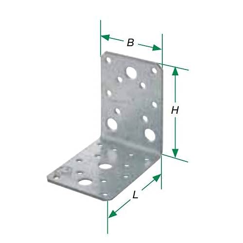 SPAX Winkelverbinder ohne Rippe SXAB (70 x 70 x 55 x 2,0 mm 100 Stück)