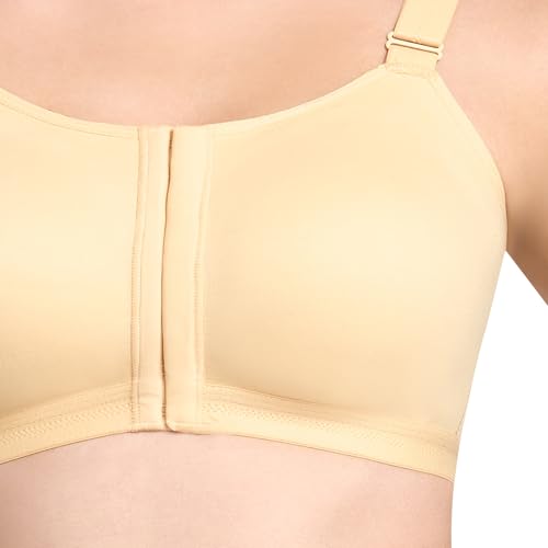 Image of TRYLO Cotton Riza Women's Non-Padded Non-Wired,Full Coverage,Seamless Front Open Bra