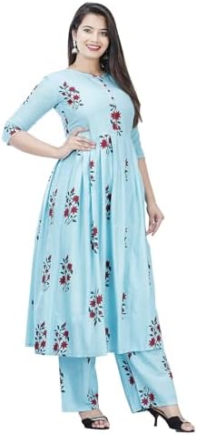 Women's Cotton Kurta Palazzo Pant Set