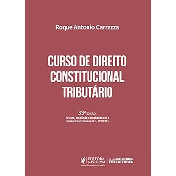 Capa do livro Curso De Direito Constitucional Tributário 33Edição 2021