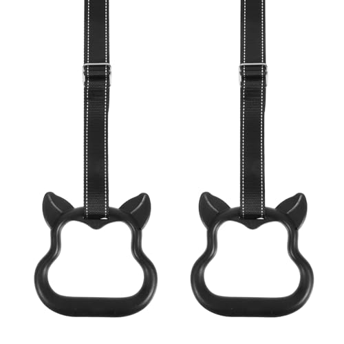 Set de anillas de gimnasia con correas ajustables y agarres antideslizantes