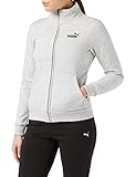 sudadera gris mujer zara Bajo y puños de canalé PUMA ESS Track FL Sudadera, Mujer, Gris (Light Gray Heather), M