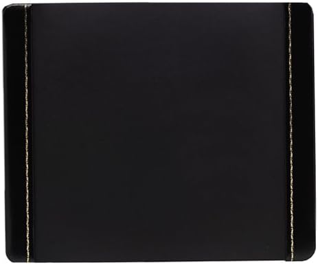 Artistic Products 4133-4-1 Bonded Leather Desk Pad, Gold-Tooled Panels, 19 X 24, Black