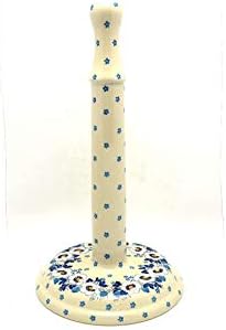Polish Pottery Paper Towel Holder - White Poppy
