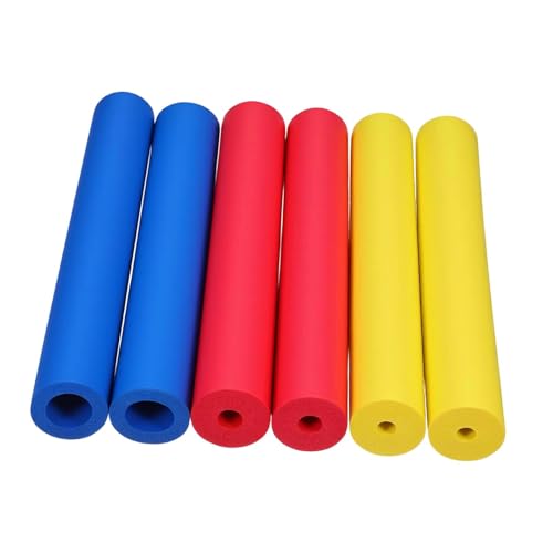 MotiveTech Poignée Ergonomique en Mousse pour Ustensiles, Manchon de Poignée Découpables, Manchons de Préhension Adaptables, Housse de Tube Antidérapante pour Fourchette, Cuillère, Stylo, 6 Pièces