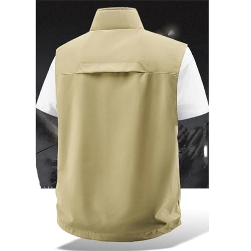Men Outdoor Casual Breathable Sleeveless Vest Men Solid Fishing Photography Waistcoat4