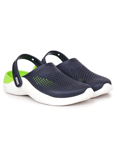 Image of Athco Avatar Clogs for Men|Boys|Unisex|Dual-Color Soft EVA Cushioned Footbed|Easy Wear with Adjustable Back Strap|Lightweight|Flexible|Breathable|Extra Soft Comfortable Anti-Skid Casual Mule|All-Season|Summer|Monsoon|Rain|Winter|Waterproof|Casual Slip-On Sandal|Indoor & Outdoor Wear|Trendy|Fashionable|Stylish|Shoes