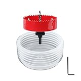 2PCS 150mm ホールソー そし160mmて ダストカバー 電動ドリル 木材のに 薄い金属板 鉄アルミ石膏ボード プラスチック PVC DIY ホールカッター