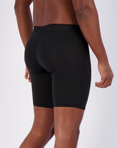 Real Essentials 5 Pack: Mens Compression Shorts - Quick Dry Performance Active Underwear (Available in Big & Tall)3