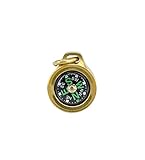 MecArmy Keychain Compass CMP with Chain Tear Drop Shaped Design Designed for everyday wear (Brass)