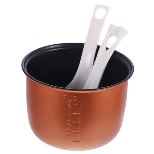 FONDOTIN Rice Cooker Inner Pot 1.2l Non-Stick Aluminium Alloy Replacement Cooker Liner for Household Kitchenware