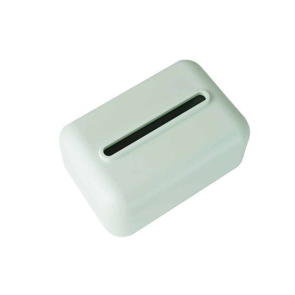 ROHCGHC Tissue boxes, Pure Color Home Living Room Toilet Desktop Tissue Holder(Green)