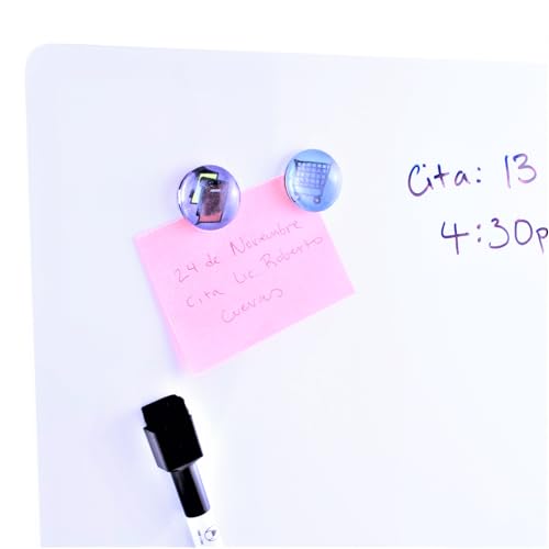Quartet Magnetic Whiteboard Tile, 14" x 14" Dry Erase Board, White Board, Frameless, White Surface (85402-WT)