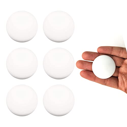 Zueyen Möbel-Stoßfänger, Wand-Türgriff-Stopper, rundes Wandschutzkissen, Wandschutz, Schalldämpfer für Zuhause oder Büro, zum Schutz der Wandoberflächen, 4 cm (weiß), 6 Stück Cover