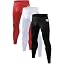 3 Pack, Red+white+black