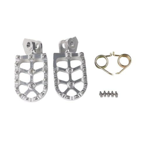 Repose-pieds de moto pour XT550 et TT600 pédales de remplacement en argent