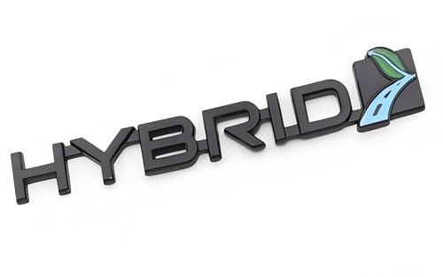 Image of 1x Metal Hybrid Car Side Trunk Door Rear Tailgate Emblem Badge Decals Sticker Suitable for Universal Truck SUV 4WD (Black)