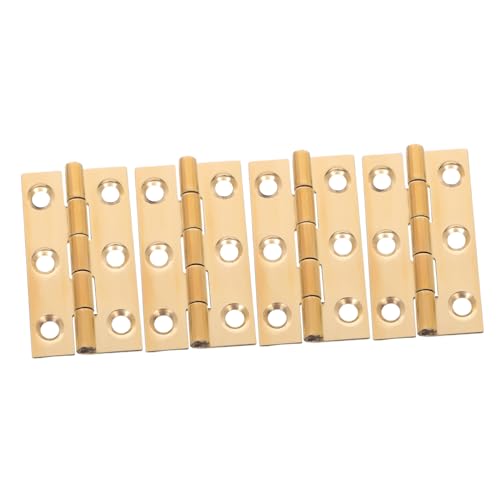 HOLIDYOYO 4 piezas Bisagras de Cobre para Muebles Herrajes Industriales Resistentes para Puertas de Armario y Ropero Bisagras Planas Duraderas para Uso Frecuente y Carga Pesada