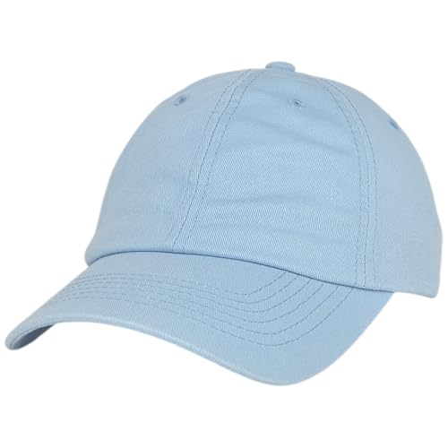 E BY ELIDAN Dad Hat Low Profile Cotton Baseball Cap Baby Blue