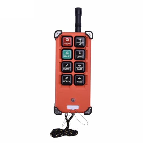 Dispositivo inalámbrico de 6 botones 315 MHz para control por radio de grúa industrial