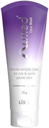Acmed Pimple Care Face Wash for Acne-Prone & Oily Skin with Salicylic Acid, Tea Tree Oil & Aloe Vera, Gentle Cleansing Gel, 70g Pack of 1