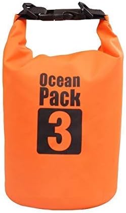 Newest Beach Bags Swimming Necessity PVC Waterproof Dry Bag 2-20L Capacity Ocean Pack Sack Canoe Floating Boating Camping - 3 Liter (Multicolor)