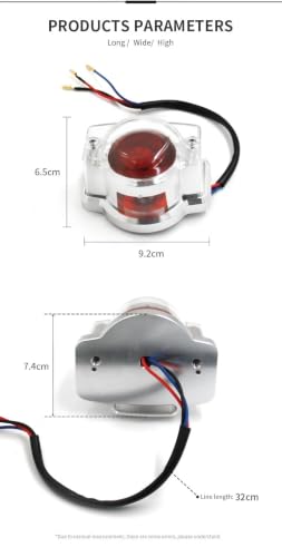 Feu arrière LED pour moto optique Style H multifonction