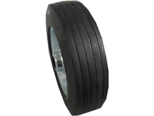 Securefix Direct Heavy Duty Replacement Jockey Wheel 200MM x 50MM - 2 (Trailer Spare Rubber Metal Rim Caravan)