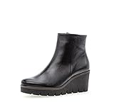  Gabor femme Bottines, dame Bottines compensées,semelle intérieure amovible,bottes,demi-bottes,fourré,noir (schwarz),41 EU / 7.5 UK