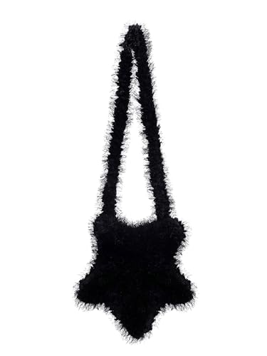 Verdusa Women's Fuzzy Crossbody Tote Bags Furry Shoulder Bag Purse Handbag3