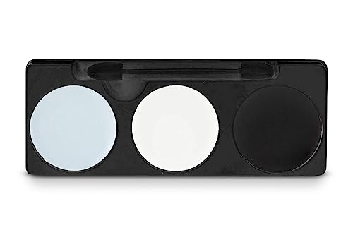 Mehron Makeup Tri-Color Character Makeup Palette | Halloween, Special Effects And Theater Cream Makeup Fx Palette | Face Paint Makeup .7 Oz (20 G) (Skeleton) #TOP1