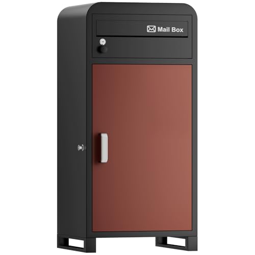 【複数投函可能/ポスト一体型/大容量】 VARNIC 宅配ボックス 組み立て不要...