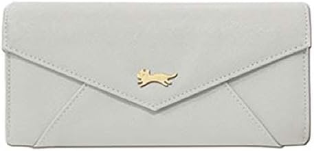 Amazon 長財布 アプリーロ 猫マーク グレー クーリア 財布