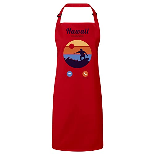 Tablier cuisine Hawaii haut de gamme au design de voyage