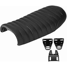 Cafe Racer Motorcycle Seat Vintage Style PU Leather Black CG125 GN CG CB400SS D Type
