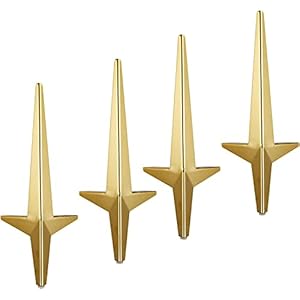 LIRRAS 4pcs 6″/15cm Furniture Legs, Modern Furniture Sofa Legs, DIY Replacement Parts Furniture Metal Table Legs, Perfect for Cabinet Sofa Couch Chair(Color:Gold,Size:15cm/5.91in)