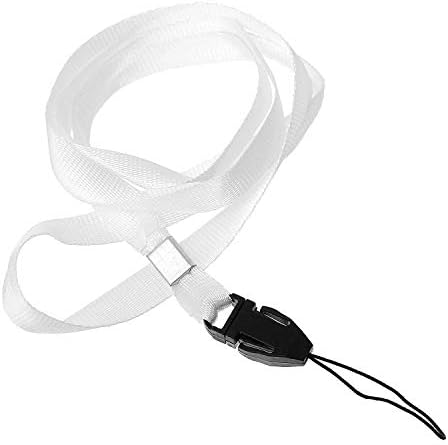 CKB Ltd 50 x Mixed Colour Pack Lanyard Neck Strap ID Card Badge/Mobile Phone Holder