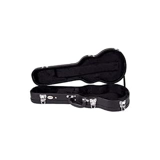 Kala BCC-AT Black Archtop Durable Concert Size Ukulele Hard Case Black - Les Beatles, Paul McCartney, John Lennon, RIngo Starr, George Harrison