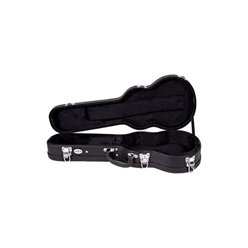 Kala BCC-AT Black Archtop Durable Concert Size Ukulele Hard Case Black - Les Beatles, Paul McCartney, John Lennon, RIngo Starr, George Harrison Kala BCC-AT Black Archtop Durable Concert Size Ukulele Hard Case Black