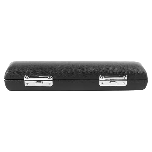 Black Leather Piccolo Storage Case for 16 Hole Instruments Lightweight Organizes Accessories Performance Accessories