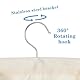 JJUNW Leinen Wäscheklammerbeutel, 30x26cm Klammerbeutel für Wäscheklammern, Wäscheklammern Korb mit Aufhängehaken für Heimgebrauch Lagerung Tasche Linen Clothes Peg Bag für bis zu 100 Wäscheklammern