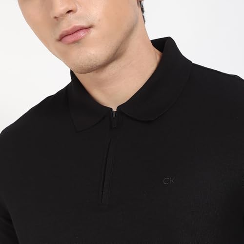 Image of Calvin Klein Jeans Men Blue Polo Shirt