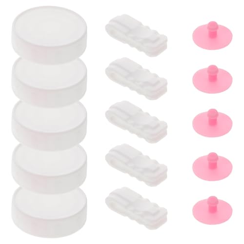 Ipetboom 5 Tapones de Válvula 5 Clips de Sellado y 5 Fundas de Silicona para Almacenamiento Seguro y Hermético en Hogar y Viaje