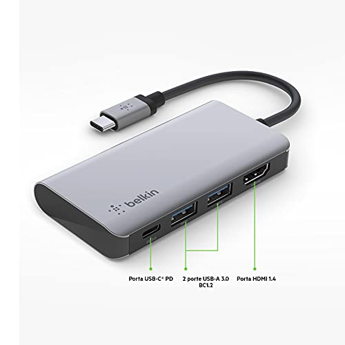 CONNECT USB-C 4-in-1 Multiport adatt. AVC006btSGY - Hub USB - Immagine 2