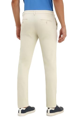 Image of Allen Solly Men Mid Rise Regular Fit Casual Trousers Pants